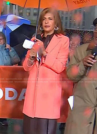 Hoda’s orange coat on Today