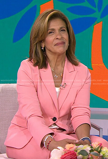 Hoda’s pink blazer and pants on Today