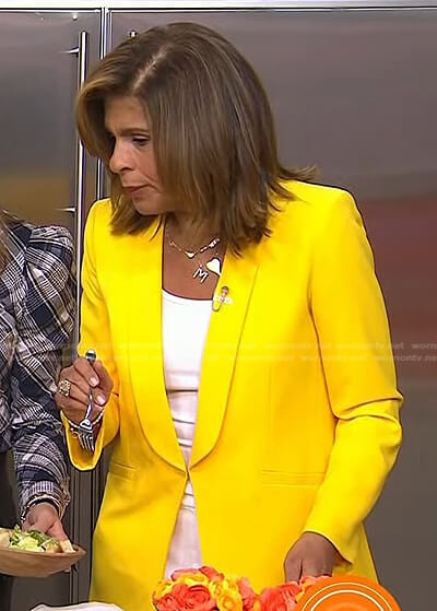 Hoda’s yellow blazer on Today