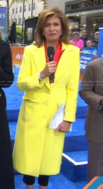 Hoda’s yellow coat on Today