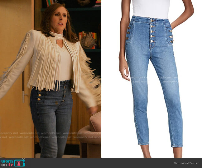 J Brand Natasha Jeans worn by Jackie Stilton (Molly Shannon) on I Love That For You