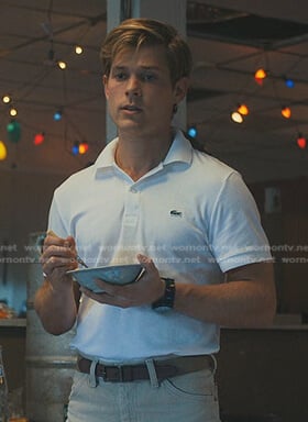 Jason’s white polo shirt on Stranger Things