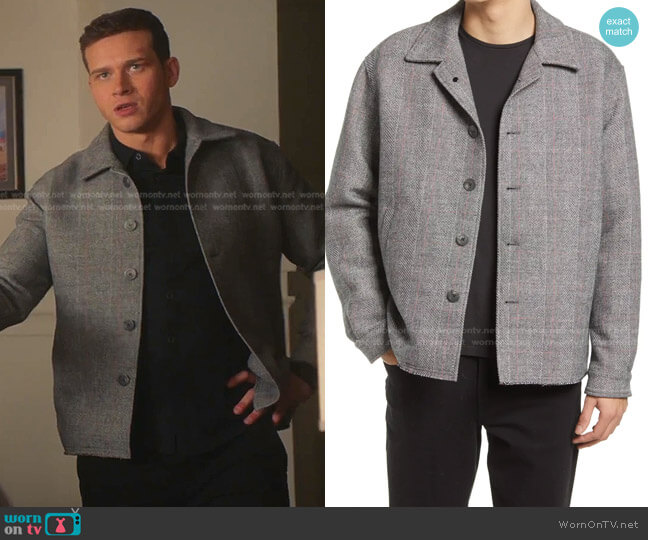 John Elliott Hemi Short Coat worn by Evan Buckley (Oliver Stark) on 9-1-1