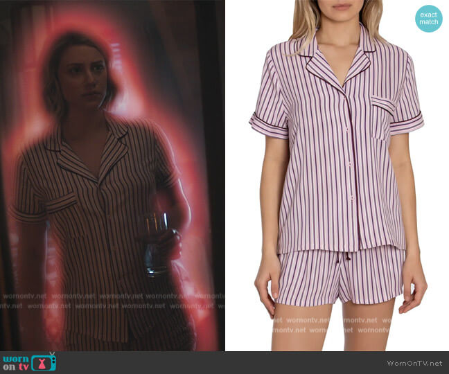 In Bloom by Jonquil Beautiful Dreamer Stripe Short Pajamas worn by Betty Cooper (Lili Reinhart) on Riverdale