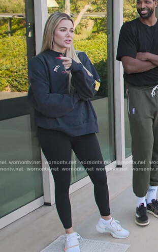Khloe’s black Chicago sweatshirt on The Kardashians