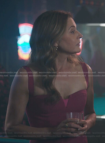 Kit’s pink sweetheart neck dress on The Resident