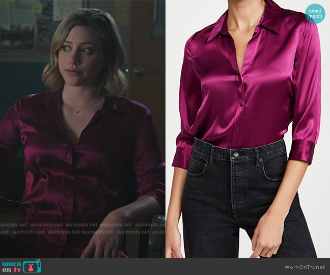 L'Agence Dani Blouse worn by Betty Cooper (Lili Reinhart) on Riverdale