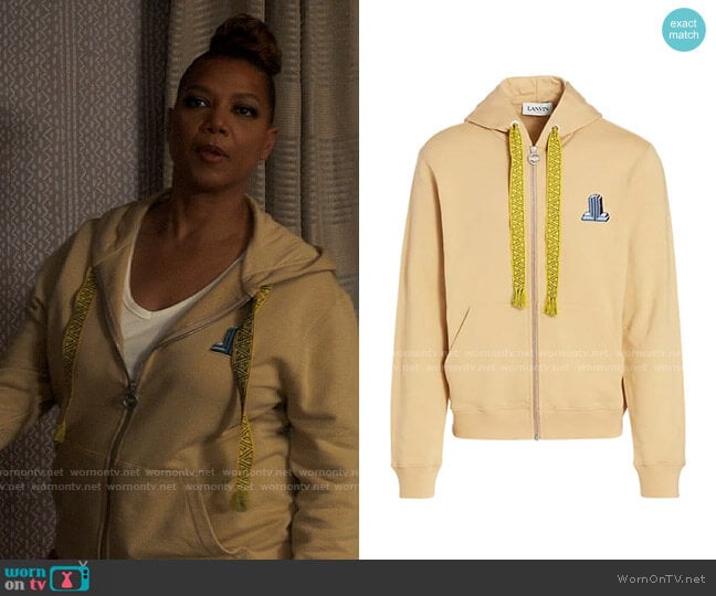 Lanvin JL 3D Embroidered Hoodie Sweatshirt worn by Robyn McCall (Queen Latifah) on The Equalizer