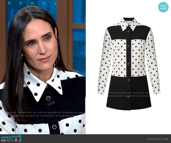 Louis Vuitton Graphic Polka Dot Mini Dress