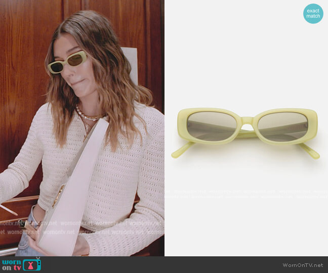 Lu Goldie Solene Sunglasses in Matcha