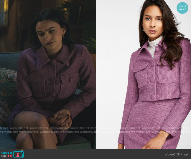 Simons Summery Shades Tweed Jacket worn by Veronica Lodge (Camila Mendes) on Riverdale