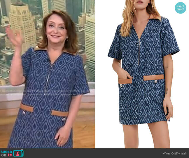 Maje Rijean Short Sleeve Shirtdress