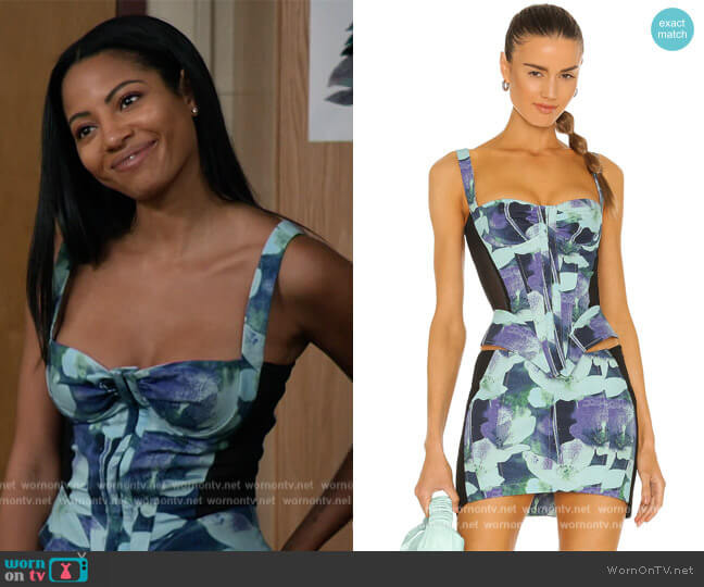 Miaou Deville Corset worn by Thea (Camille Hyde) on All American Homecoming