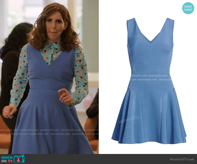 Milly Cady V-neck Flare Dress worn by Joanna Gold (Vanessa Bayer) on I Love That For You