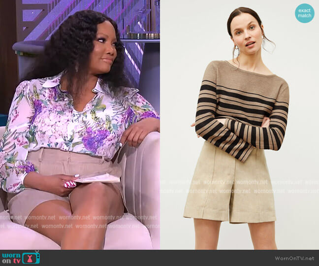 M.M. Lafleur The Caitlin Short worn by Garcelle Beauvais on The Real