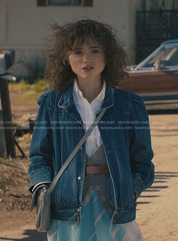 Nancy’s denim jacket on Stranger Things