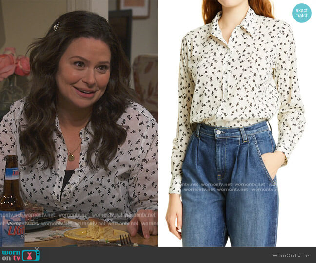 Nili Lotan Libby Button-Up Shirt worn by Jen (Katie Lowes) on How We Roll