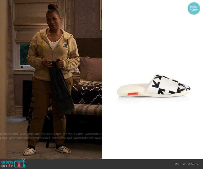 Off-White Arrows Motif Slippers worn by Robyn McCall (Queen Latifah) on The Equalizer
