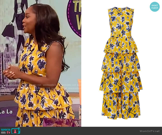 Osman Yousefzada Tiered Ruffle Dress