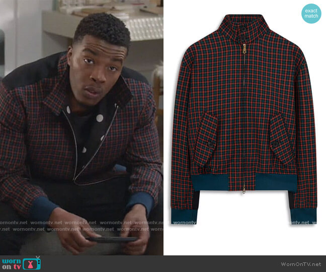 Paul Smith Plaid Full Zip Jacket worn by Spencer James (Daniel Ezra) on All American