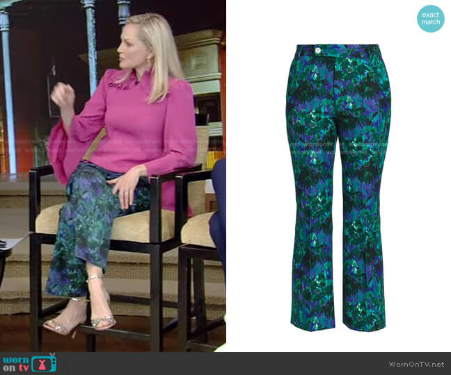 Plan C Daisies Ankle-Length Trousers