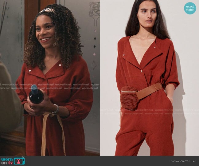 Rachel Comey Holt Jumpsuit worn by Maggie Pierce (Kelly McCreary) on Greys Anatomy