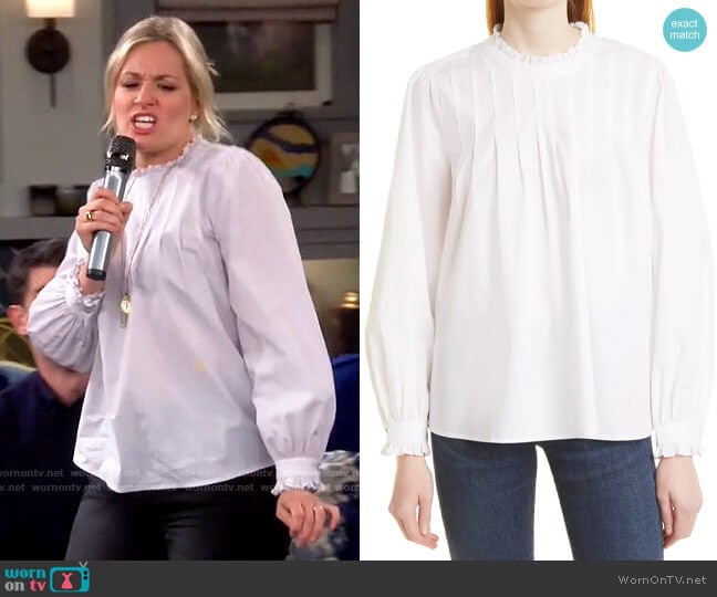 Rails Ariana Top worn by Gemma (Beth Behrs) on The Neighborhood