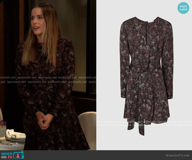 Reiss Billie Dress worn by Sasha Gilmore (Sofia Mattsson) on General Hospital