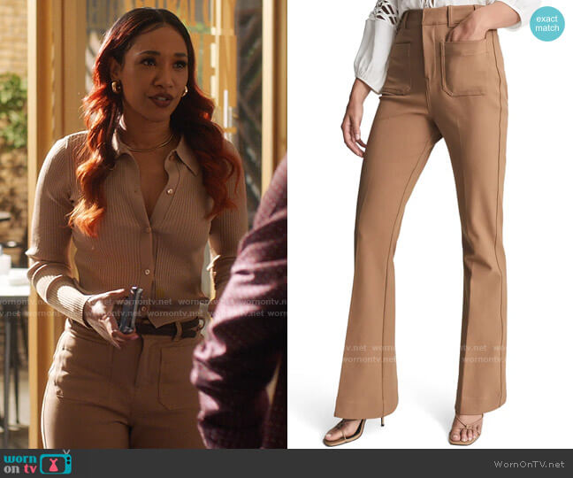 Reiss Sian Patch Pocket Pants worn by Iris West (Candice Patton) on The Flash