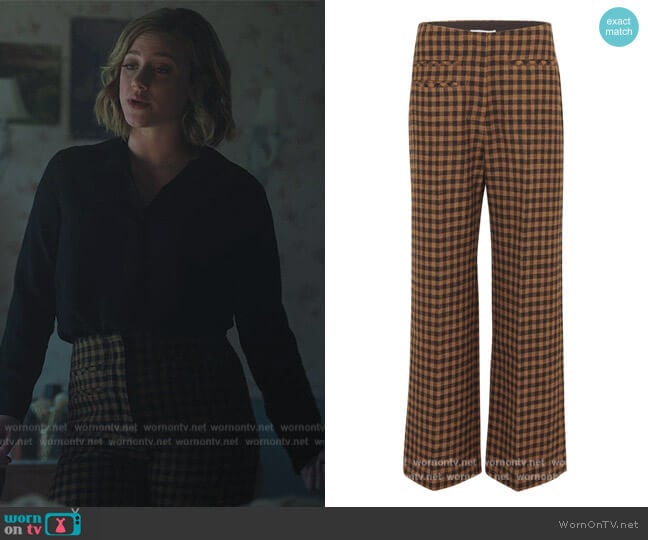 Rejina Pyo Lexi Pants worn by Betty Cooper (Lili Reinhart) on Riverdale