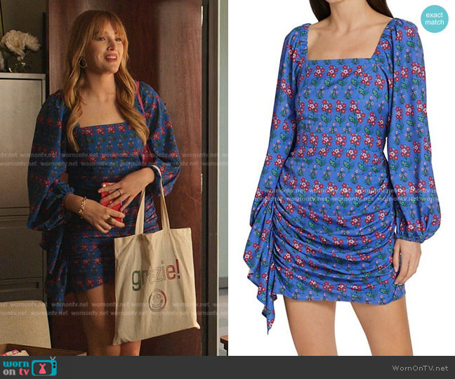 Rhode Mina Side-Drape Dress worn by Kirby Anders (Maddison Brown) on Dynasty