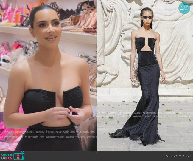 Rick Owens 2022 Spring Summer Collection worn by Kim Kardashian (Kim Kardashian) on The Kardashians