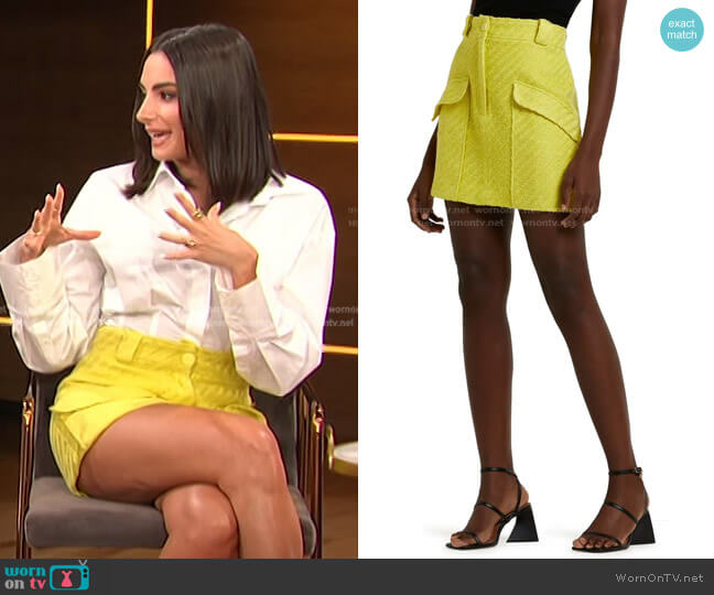 River Island Bouclè Utility Miniskirt