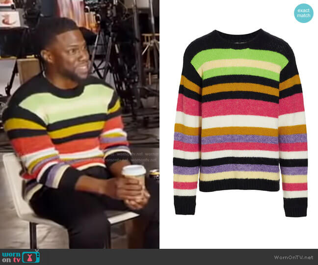 RtA Striped Crewneck Sweater