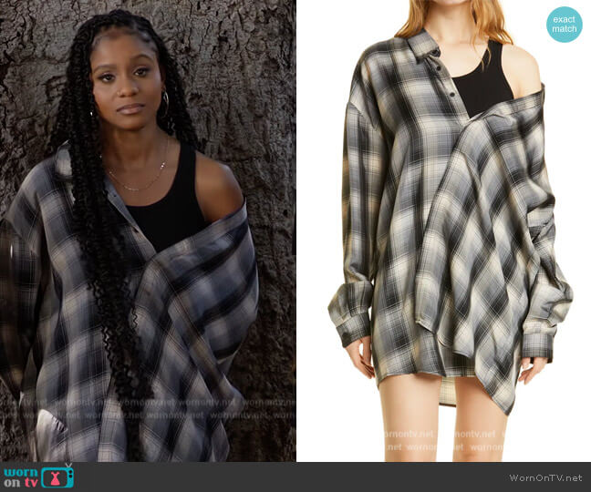 RTA Valery One-Shoulder Top worn by Simone (Geffri Hightower) on All American Homecoming