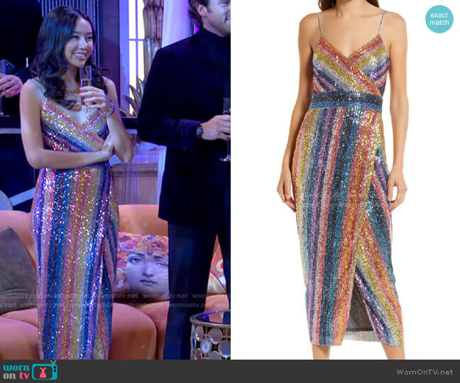 Saylor Meghan Dress worn by Allie Nguyen (Kelsey Wang) on The Young and the Restless