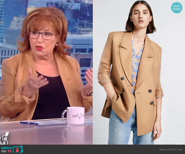 Smythe Oversize Linen & Silk Blazer worn by Joy Behar on The View
