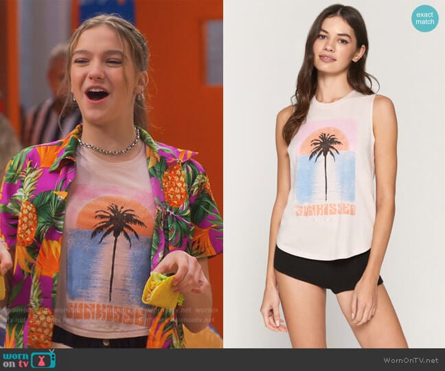 Spiritual Gangster Sunkissed Muscle Tank worn by Presley (Jayden Bartels) on Side Hustle