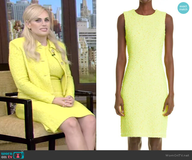 St. John Slub Sparkle Knit Dress