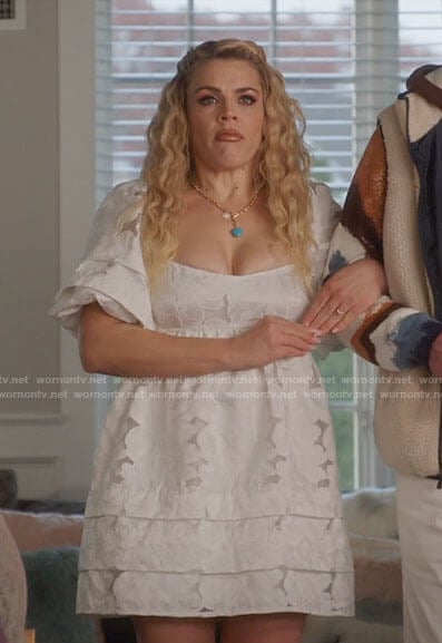 Summer’s white babydoll dress on Girls5eva