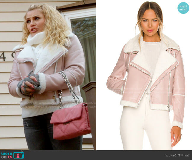 Superdown Genna Zip Up Jacket worn by Summer Dutkowsky (Busy Philipps) on Girls5eva
