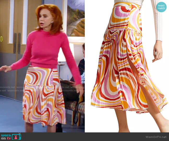 Ted Baker Faidi Skirt worn by Sheila (Swoosie Kurtz) on Call Me Kat