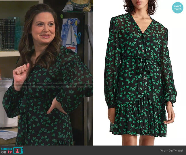 The Kooples Naive Flowers Printed Dress worn by Jen (Katie Lowes) on How We Roll