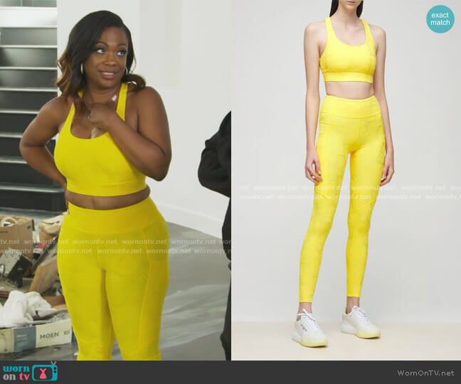 Twenty Montreal Pineapple 3D Activewear Sports Bra worn by Kandi Burruss on The Real Housewives of Atlanta