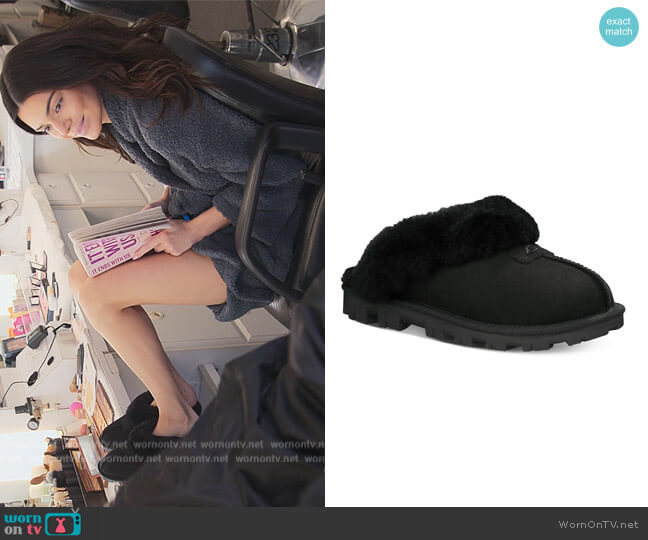 Ugg Coquette Slide Slippers worn by Kendall Jenner (Kendall Jenner) on The Kardashians