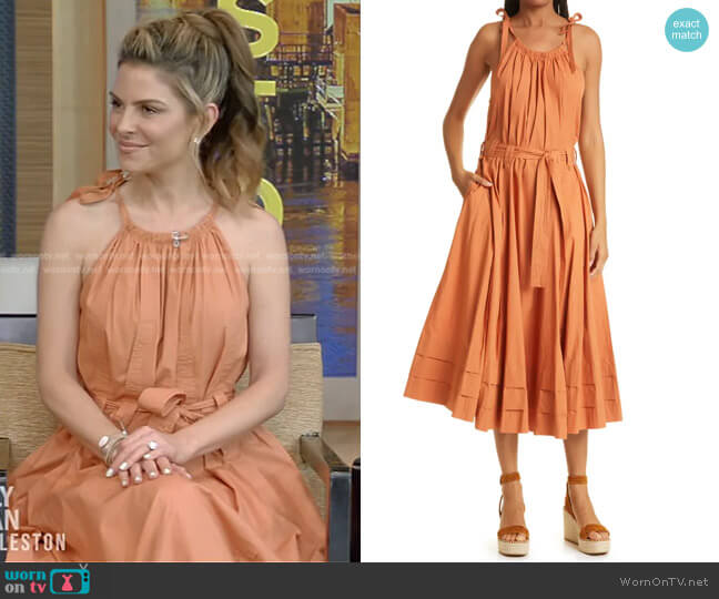 Ulla Johnson Joni Halter Neck Cotton Dress