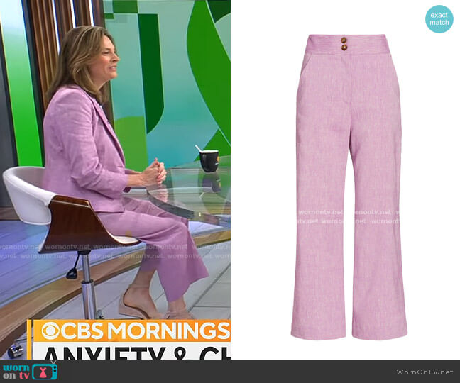 Veronica Beard Jeanne Pants in Heathered Orchid