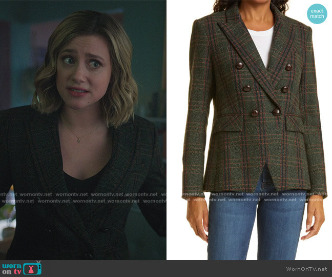 Veronica Beard Miller Dickey Virgin Wool Blazer worn by Betty Cooper (Lili Reinhart) on Riverdale