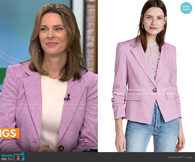 Veronica Beard Aaliyah Blazer in Heathered Orchid