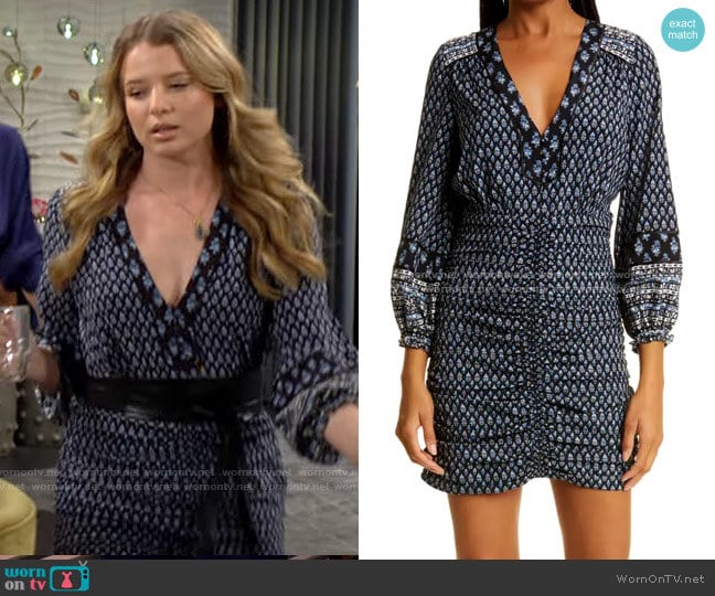 Veronica Beard Zaria Dress worn by Summer Newman (Allison Lanier) on The Young and the Restless